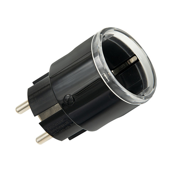 Pametna utičnica SHELLY Plug S Gen3 (Matter, Wi-Fi, Bluetooth, 12A, mjerenje potrošnje, crna)-0