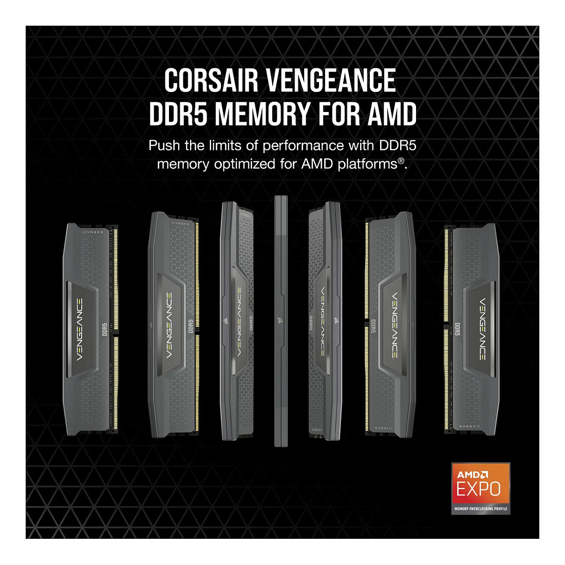 Memorija CORSAIR Vengeance (DDR5, 32GB (2x16GB), 6000MHz, CL30, AMD EXPO)-7
