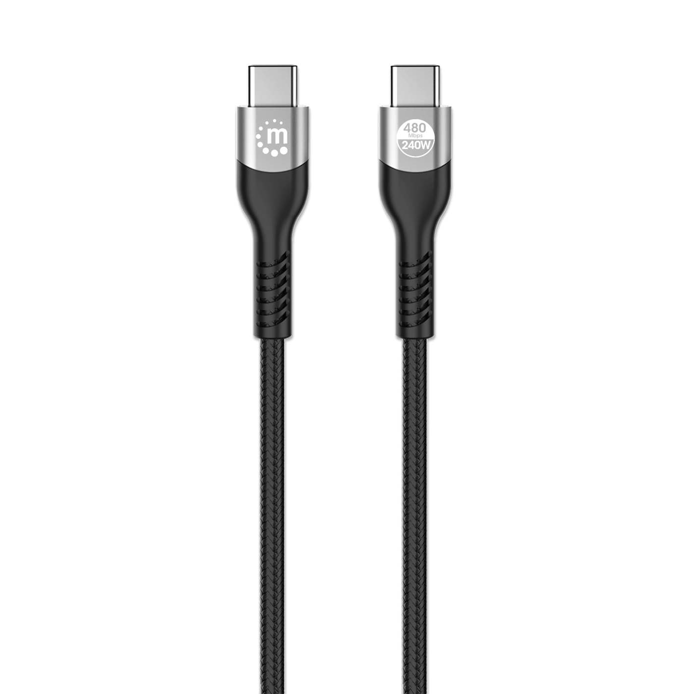 Kabel MANHATTAN USB-C na USB-C (PD 3.1, 240W, 480Mbps, 2m)-3