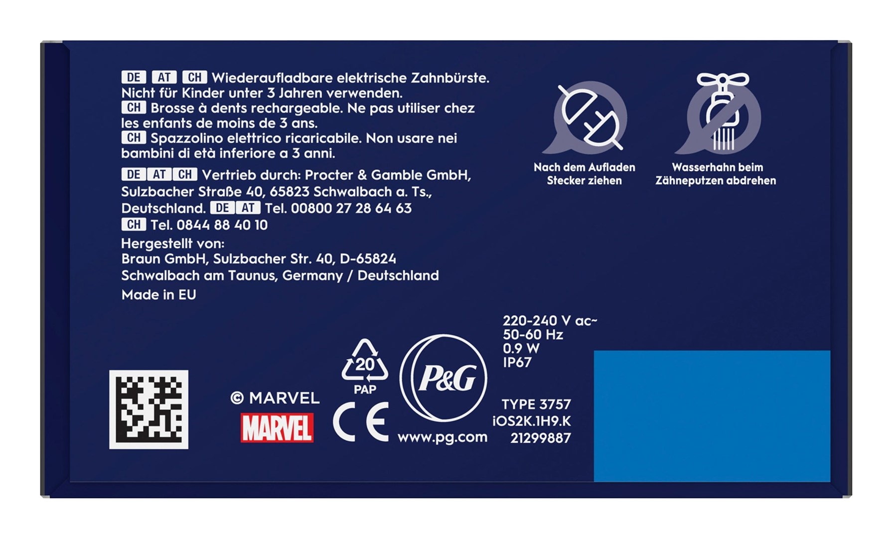 Električna četkica za zube ORAL-B iO Kids Spiderman (dječja, crna)-5