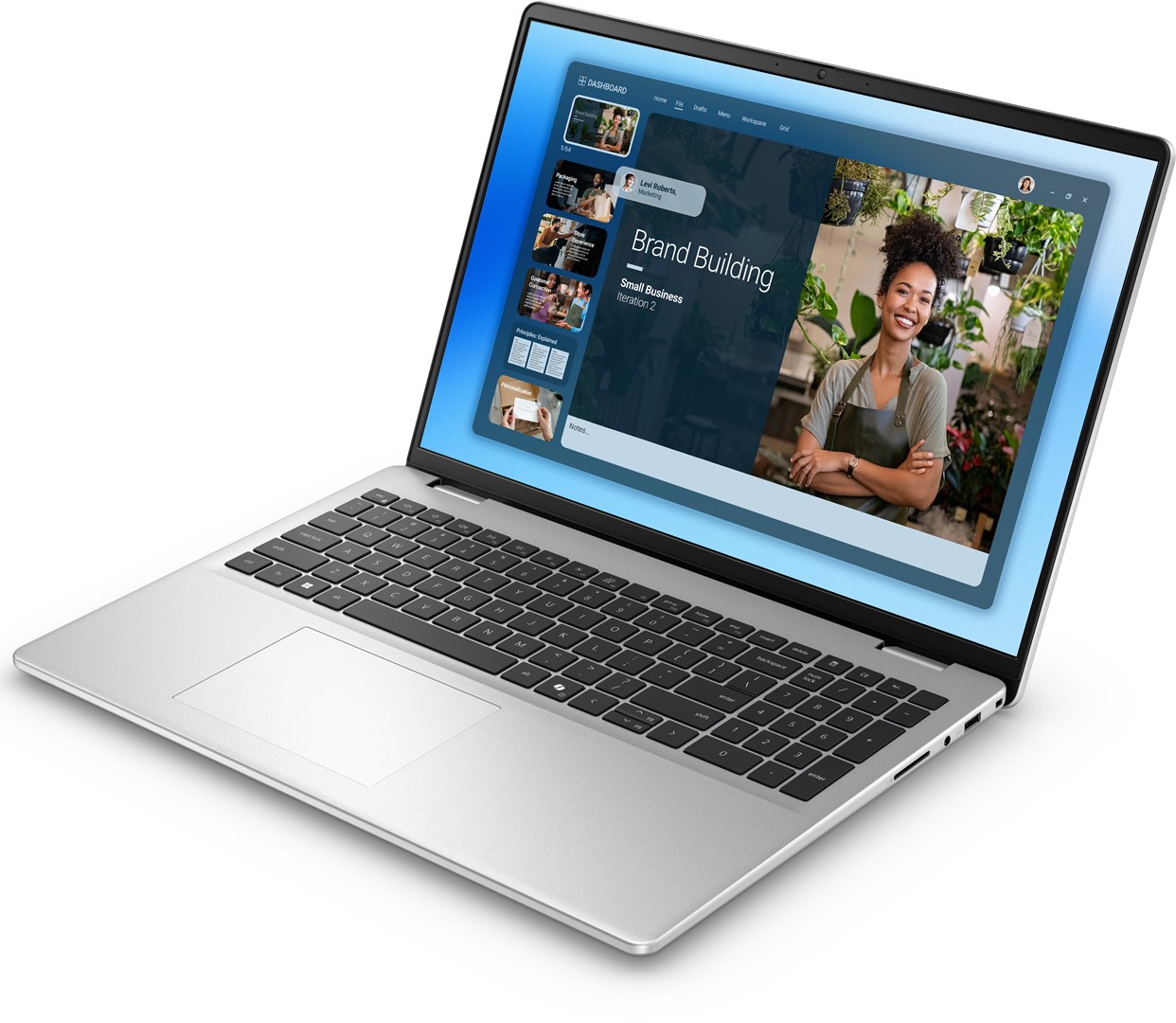 Laptop DELL DC16251 (16", Full HD+, Intel Core 7 150U, 16GB, 512GB SSD, Windows 11 Pro) Platinum Silver – internacionalna non HR tipkovnica-2