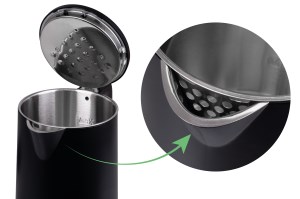 Kuhalo za vodu IDEAL (1.7L, 1500W, inox, crno)-7
