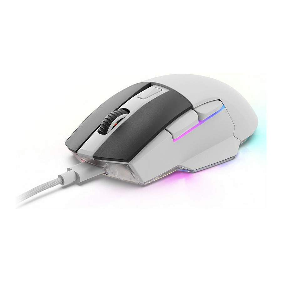 Miš SHARKOON Shark SGM50W (bežični, 6400 DPI, bijeli)-4