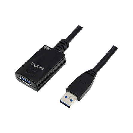 USB produžni kabel LOGILINK UA0127 (USB-A muški na USB-A ženski, USB 3.0, 5 m, crna boja)-0