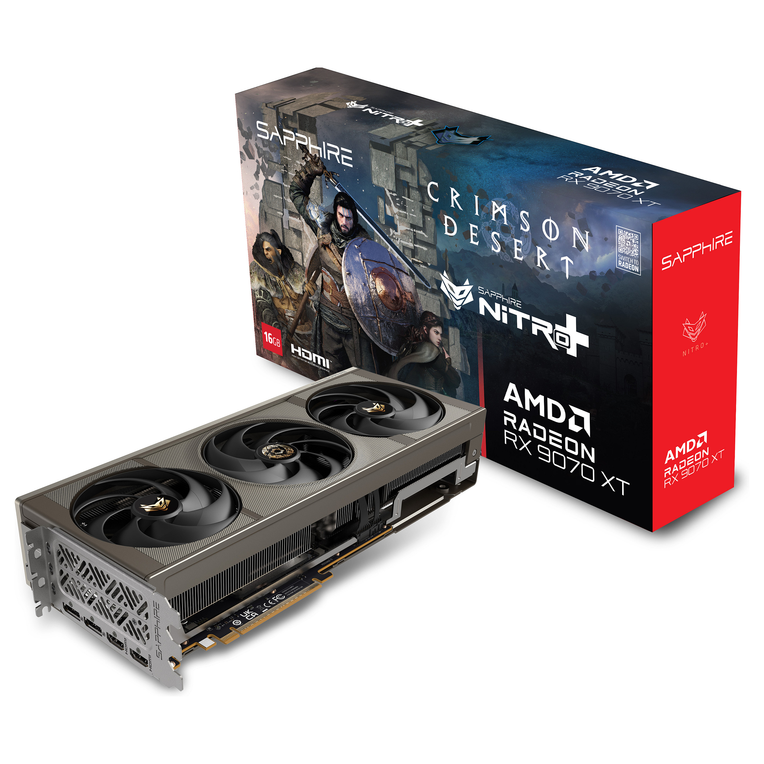 Grafička kartica SAPPHIRE RX 9070 XT Nitro+ Crimson (16GB GDDR6, 3x Fan)-6