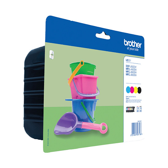 Set tinti BROTHER LC-221 Value Pack (BK/C/M/Y)-0