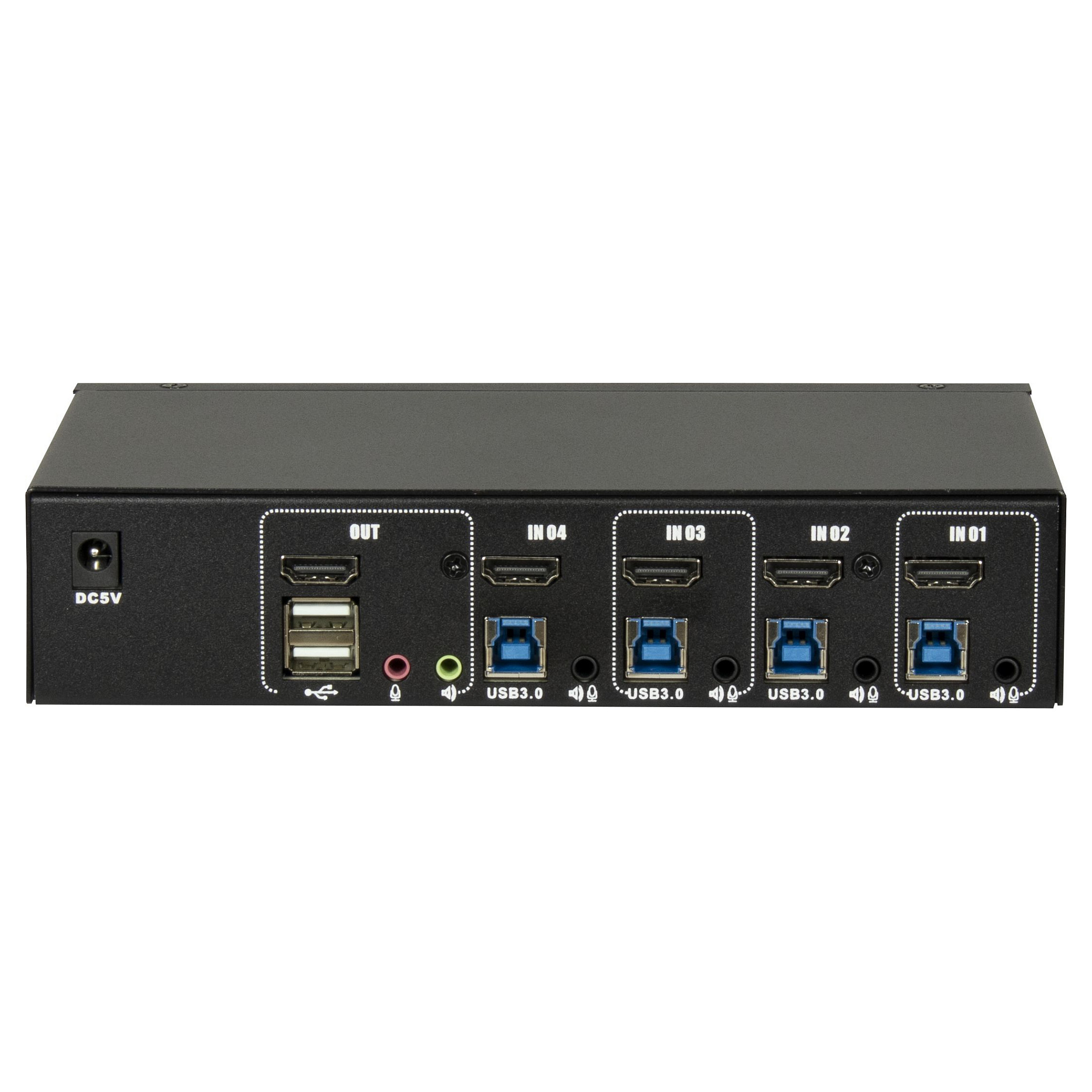 KVM switch INTER-TECH AS-41HUS (4 računala, HDMI, 4K 60 Hz, USB 3.0)-1