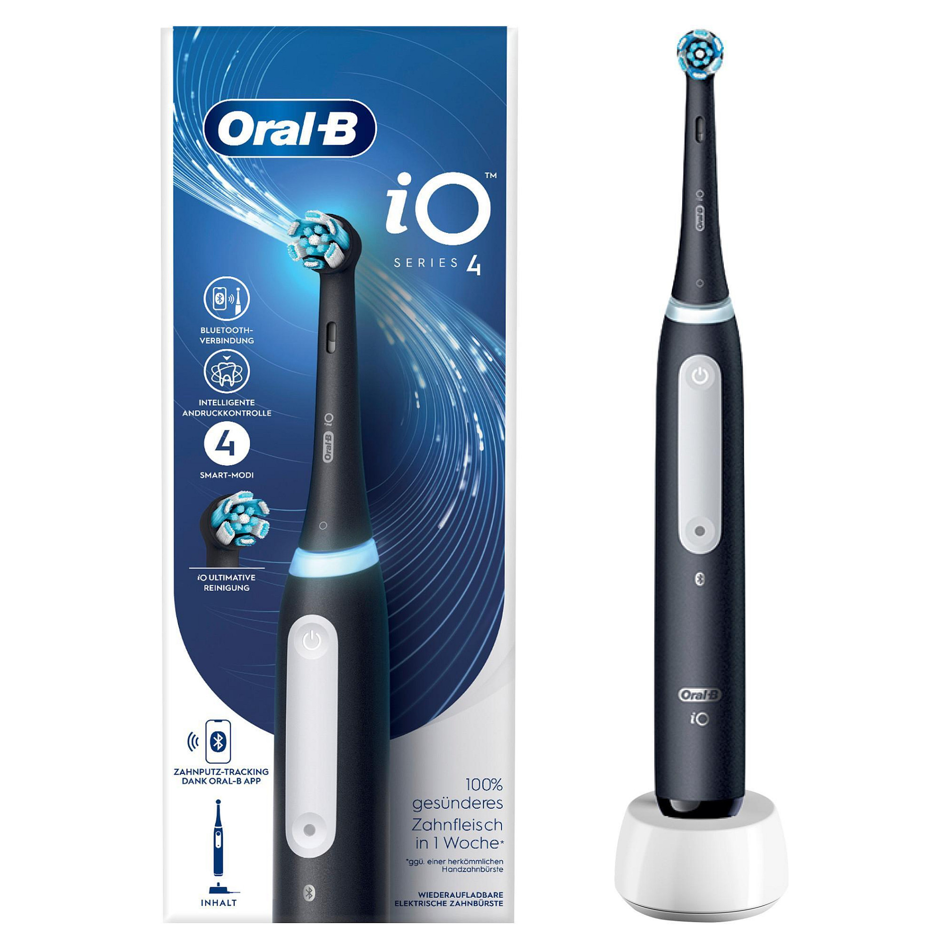Električna četkica za zube ORAL-B iO Series 4 (Matt Black, s putnom torbicom)-1