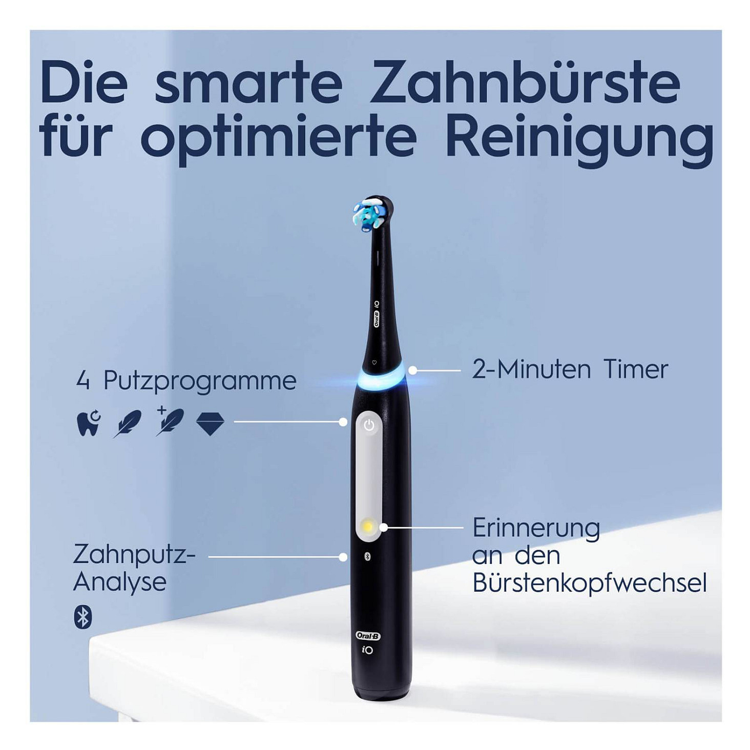 Električna četkica za zube ORAL-B iO Series 4 (Matt Black, s putnom torbicom)-5