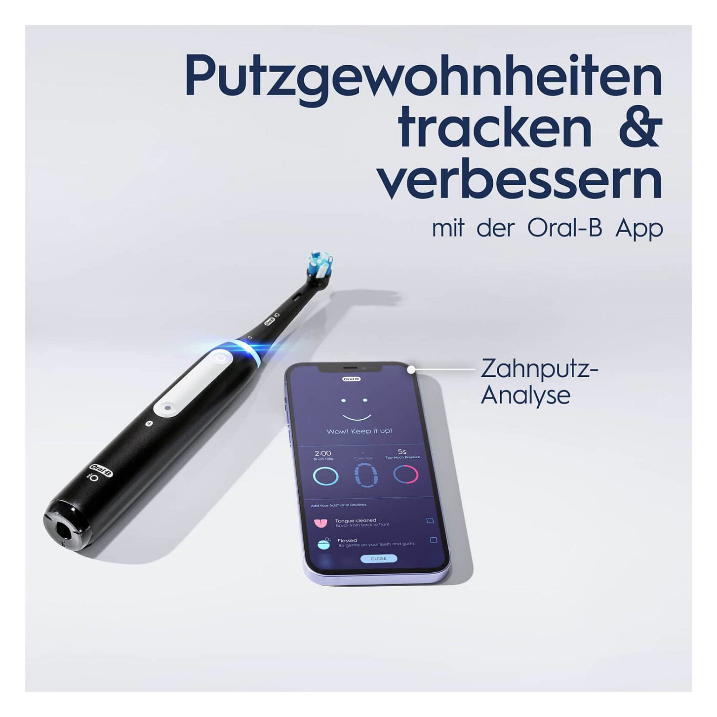 Električna četkica za zube ORAL-B iO Series 4 (Matt Black, s putnom torbicom)-6