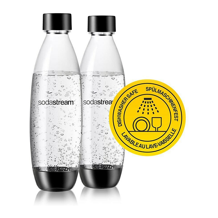 Boce SODASTREAM za DUO aparat (2 komada, 1L) crna boja-1