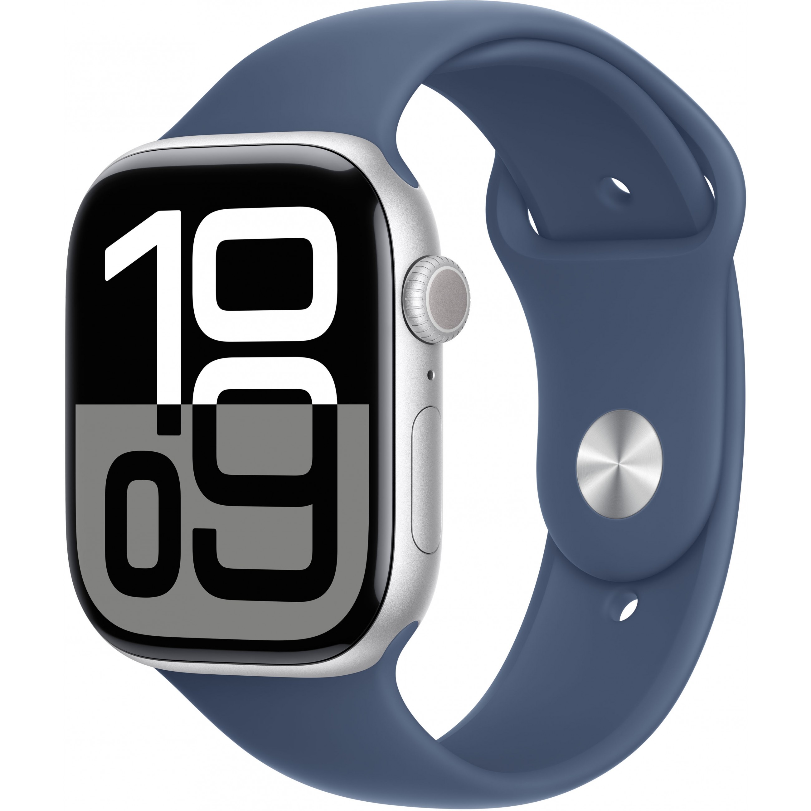 Pametni sat APPLE Watch Series 10 (GPS, 46mm, Silver Aluminium Case with Denim Sport Band - S/M)