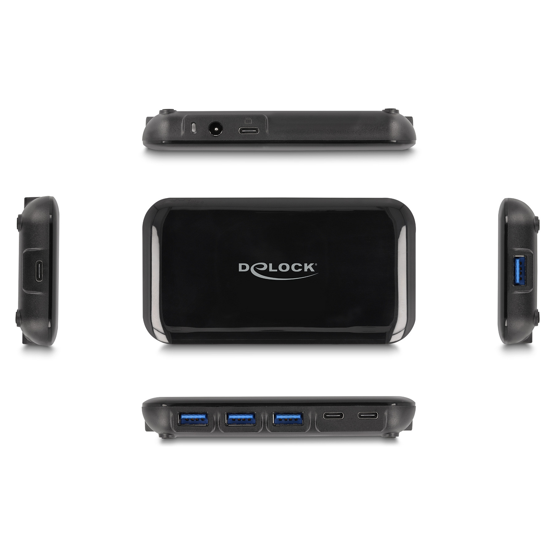 USB Hub DELOCK 7-portni (4x USB-A, 3x USB-C, USB 3.2 Gen 2, 10Gbps)-1