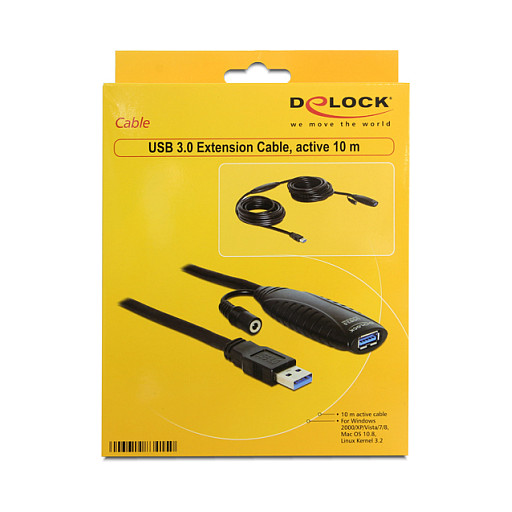 Aktivni USB 3.0 produžni kabel DELOCK 83415 (10m, USB-A (M) na USB-A (Ž))-1