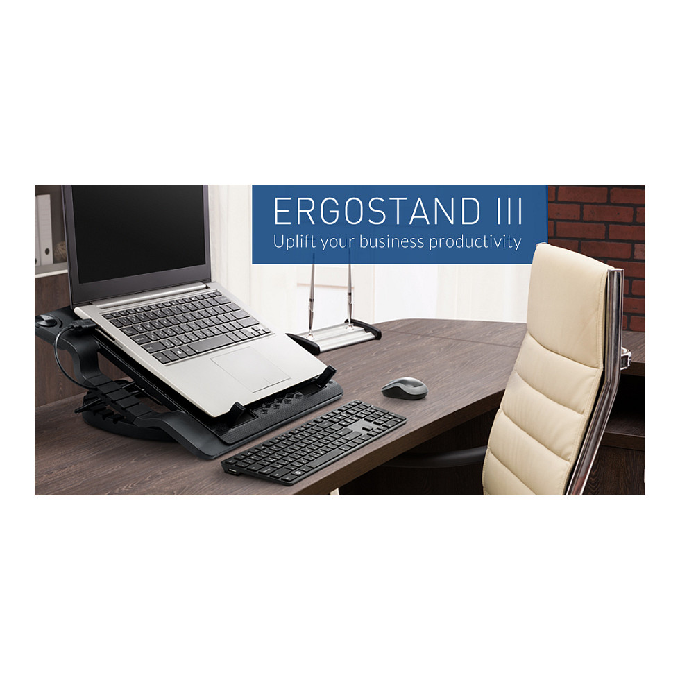 Hladnjak za laptop COOLER MASTER NOTEPAL ERGOSTAND III (za laptope do 17", crni)-1