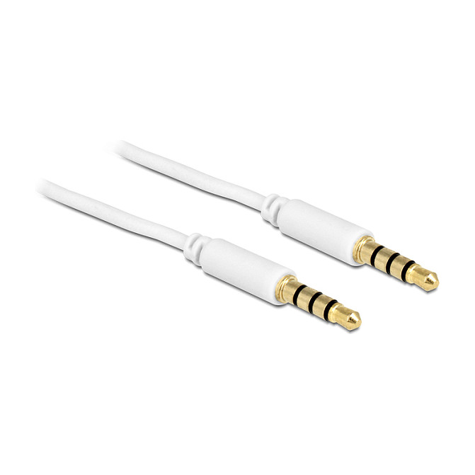 Audio kabel DELOCK 3.5mm stereo (3-pinski, M/M, 1m, pozlaćeni konektori)