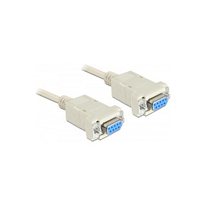 Kabel DELOCK Null Modem (DB9 Ž/Ž, 1.8m)