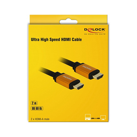 HDMI Kabel DELOCK Ultra High Speed (8K 60Hz, 48 Gbps, 2m)-2