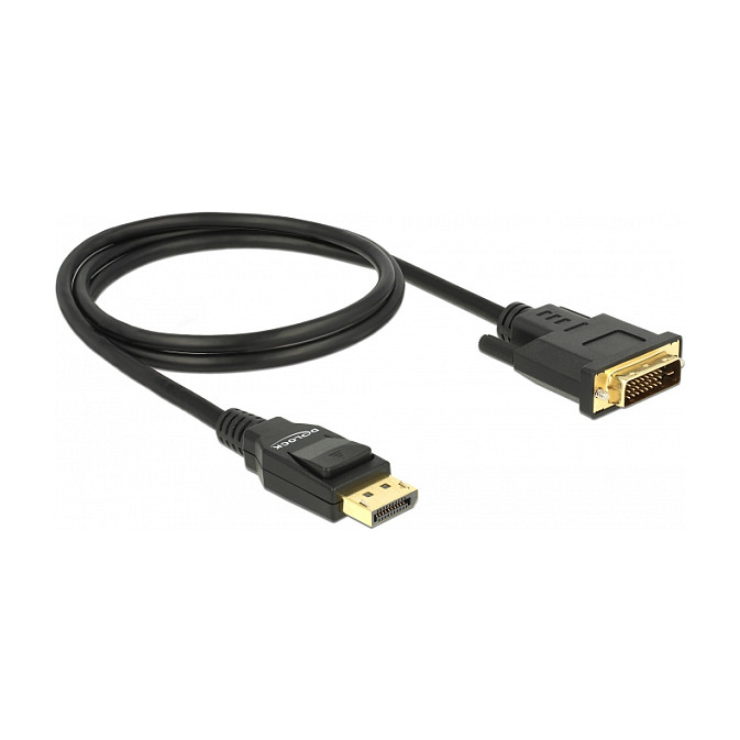 Kabel DELOCK 85312 (DisplayPort 1.2 na DVI 24+1, 1m, pasivni)-0
