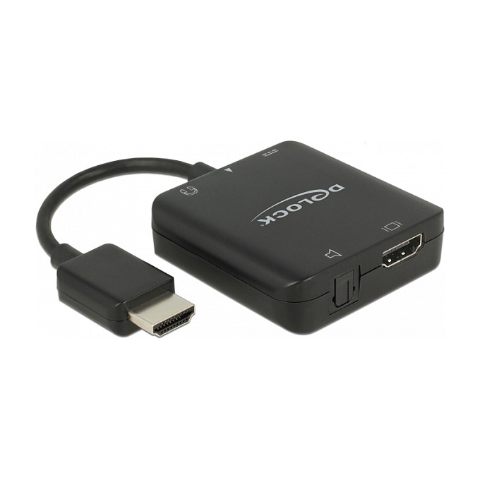 HDMI Audio Extractor DELOCK 63276 (4K 60Hz, S/PDIF, 3.5mm)