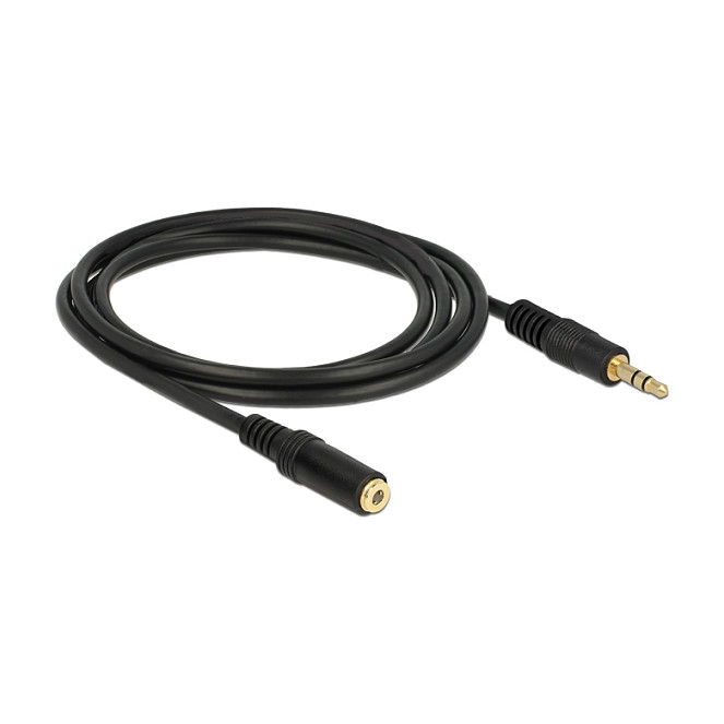 Audio produžni kabel DELOCK 83766 (3.5mm M/Ž, 2m, crni)-1