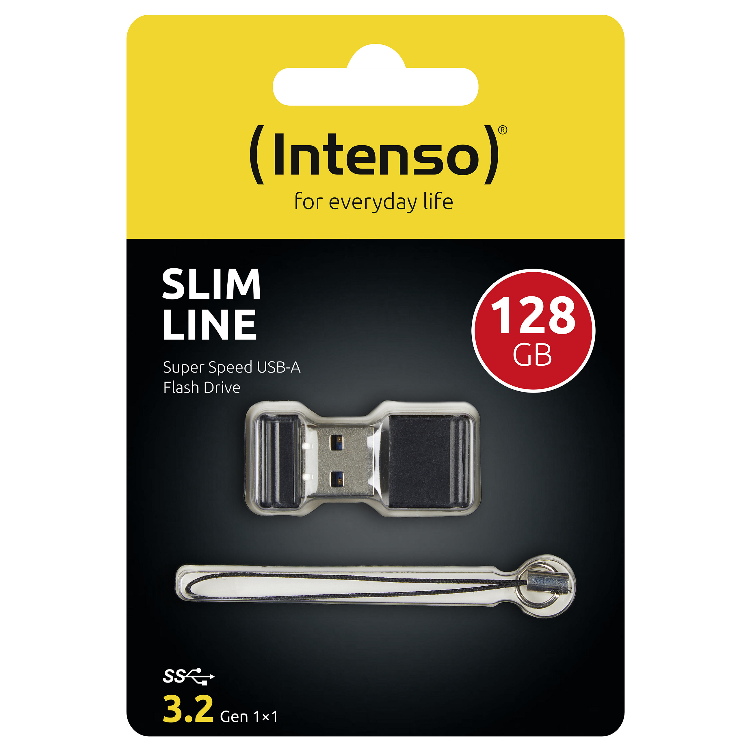 USB stick INTENSO Slim Line (128GB, USB 3.2, crni)-2