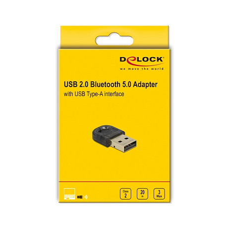 USB Bluetooth adapter DELOCK 61012 (Bluetooth 5.0, USB 2.0, 20m domet)-2