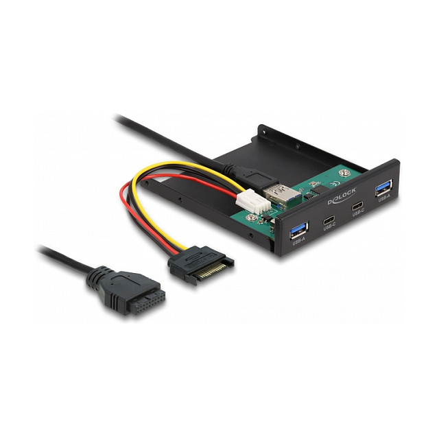 Prednji panel DELOCK 64155 (3.5", 2x USB-C, 2x USB-A, USB 3.2 Gen 1)