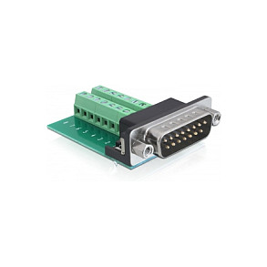 Adapter DELOCK 65275 (DB15 muški na 16-pinski terminalni blok)-0