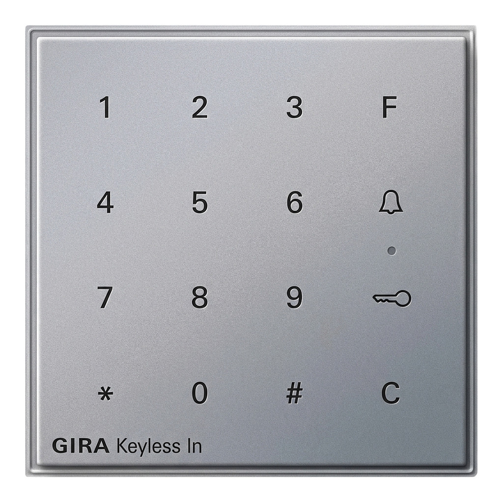 ŠIFRATOR GIRA Keyless In Codetastatur 260565 (TX44, podžbukna, aluminij)