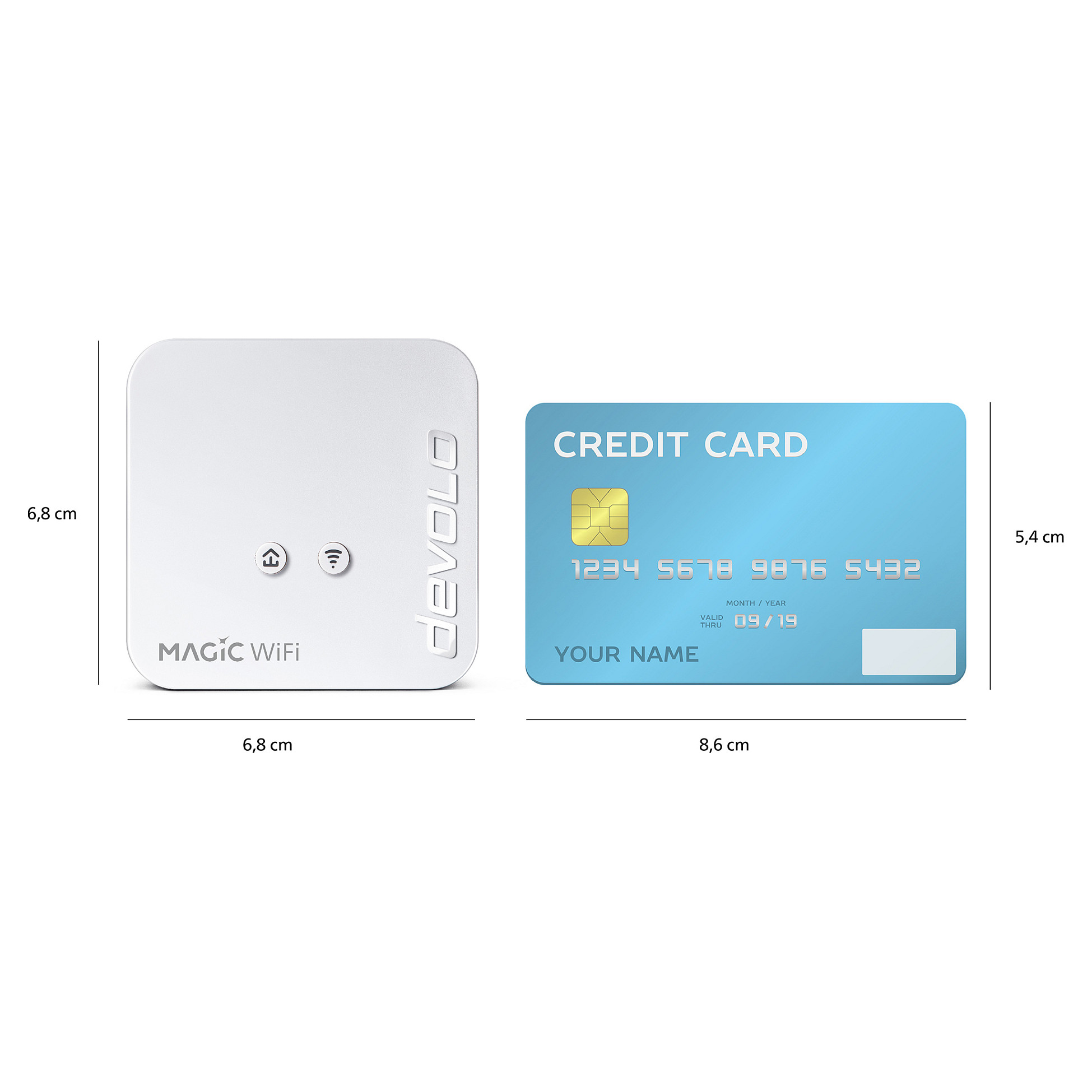 Powerline adapter DEVOLO Magic 1 WiFi mini Multiroom Kit (1200Mbps, 3 adaptera)-3