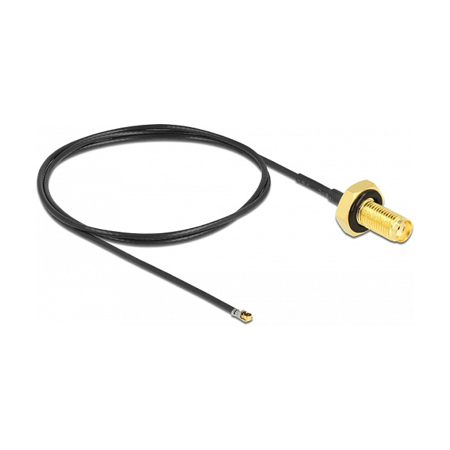 ANTENSKI KABEL DELOCK SMA na MHF 4L (SMA ženski na MHF 4L muški, 50cm, vodootporan)