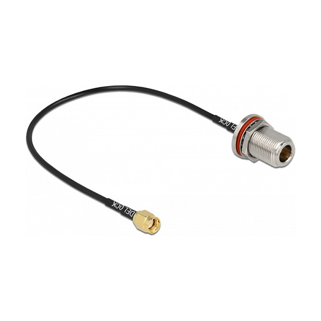 Antenski kabel DELOCK 89059 (RP-SMA (M) na N (Ž), RG-174, 30cm)