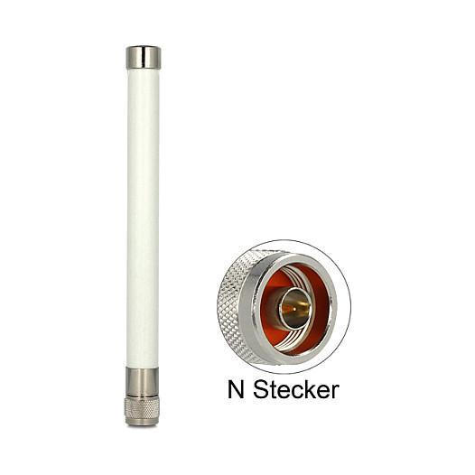 WLAN Antena DELOCK (4.5-7.0 dBi, 22cm, N-konektor, bijela)