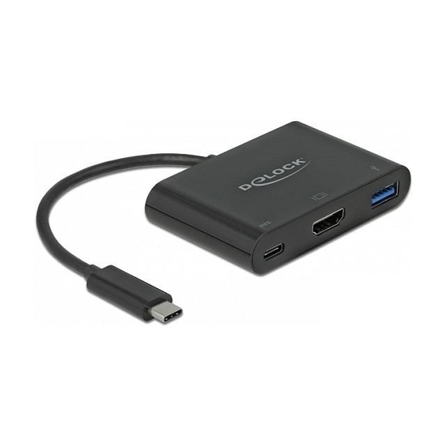 USB-C multiport adapter DELOCK 64091 (USB-C na HDMI 4K@30Hz, USB-A, USB-C PD 60W)-0