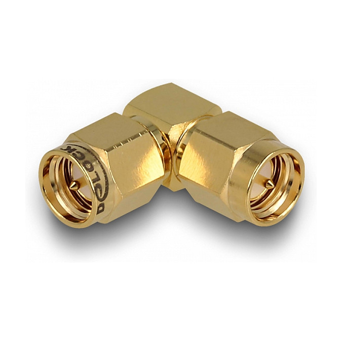 Adapter DELOCK SMA muški na SMA muški 90° (pozlaćeni, 50 Ohm)-0