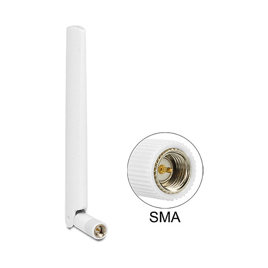LTE Antena DELOCK Omnidirekcijska (SMA, 1-2.5 dBi, bijela)