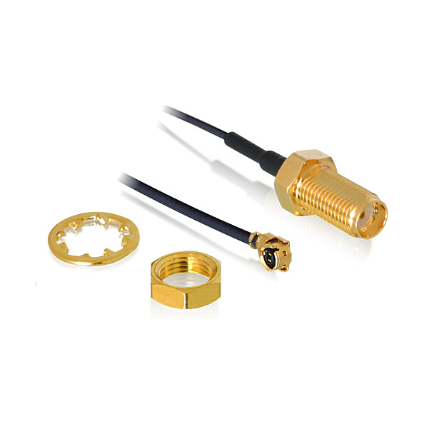 Antenski kabel DELOCK SMA na MHF I (35cm, 1.37mm, duljina navoja 10mm)