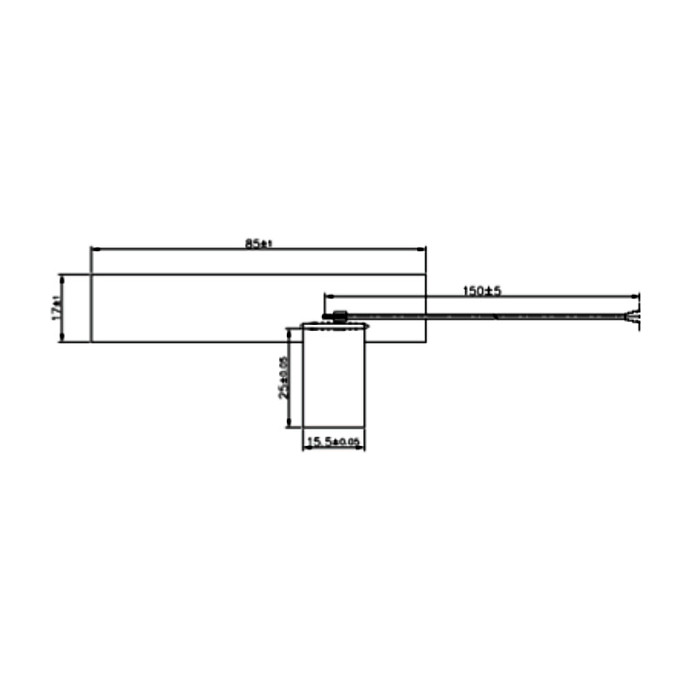 Antena DELOCK Interna PCB LTE (0.5 - 2.0 dBi, MHF I, samoljepljiva)-1