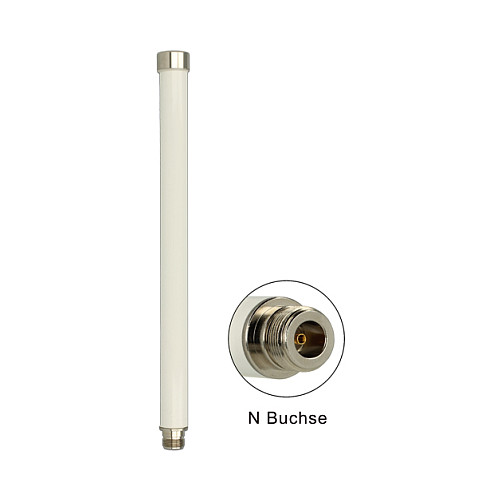 Antena DELOCK 88821 (6-8 dBi, 2.4/5 GHz, N-konektor, vanjska, bijela)