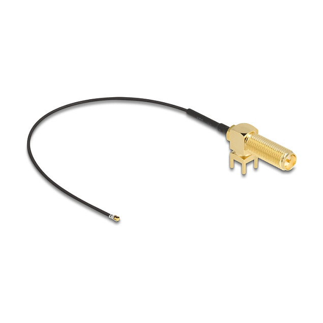 Antenski kabel DELOCK RP-SMA na MHF 4L (90°, 15cm, navoj 15mm)
