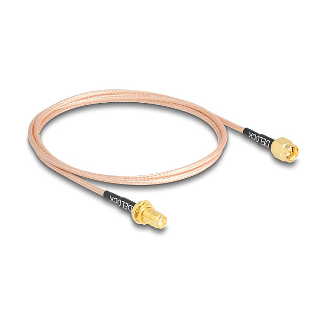 Antenski kabel DELOCK 12011 (SMA M -> SMA Ž, RG-316, 75cm, 50 Ohm)