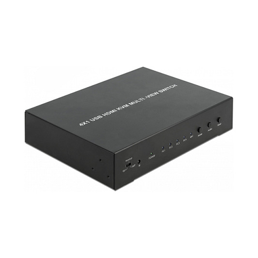 KVM Switch DELOCK 11488 (4-portni, 4x HDMI ulaz, 1x HDMI izlaz, USB 2.0, Multiview)