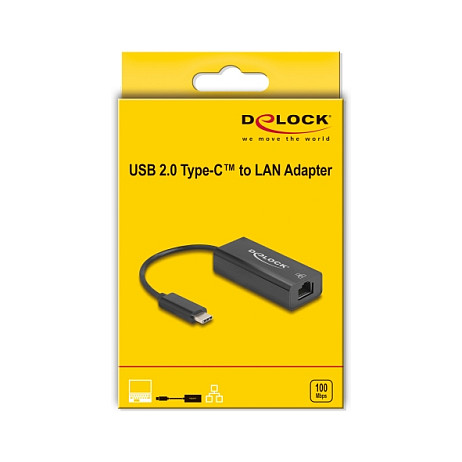 Mrežni adapter DELOCK 64306 (USB-C na RJ45, 10/100 Mbps)-1