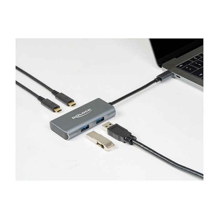 USB-C Hub DELOCK 63260 (2x USB-A, 2x USB-C, 10Gbps)-2