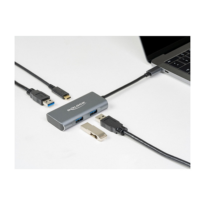 USB-C Hub DELOCK 63261 (3x USB-A, 1x USB-C, 10Gbps)-2