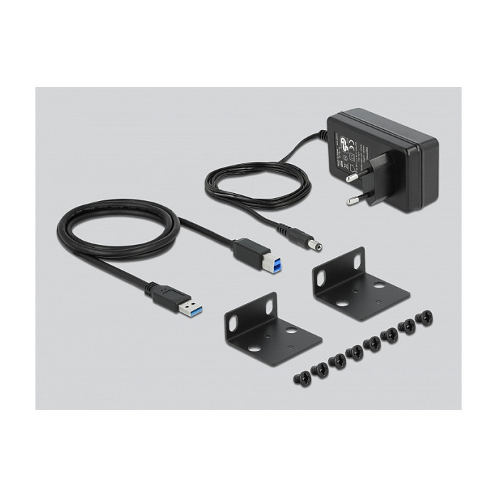 USB Hub DELOCK Industrial 10" (10x USB 3.2 Gen 1, metalno kućište)-1