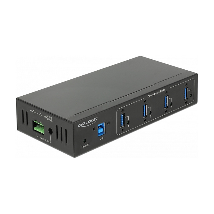 Industrijski USB Hub DELOCK 63309 (4x USB 3.0, 15kV ESD, DIN Rail)-0