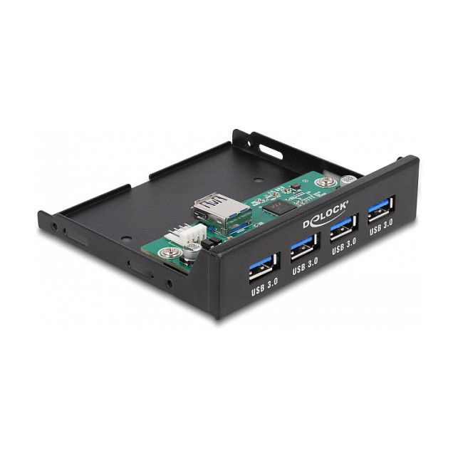 Interni USB Hub DELOCK za 3.5" utor (4x USB 3.2 Gen 1, SATA napajanje)-1