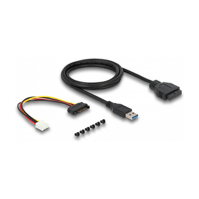 Interni USB Hub DELOCK za 3.5" utor (4x USB 3.2 Gen 1, SATA napajanje)-3